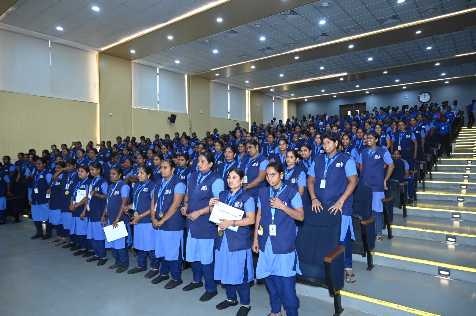 360 Degree employees gathered together during the company recognition event